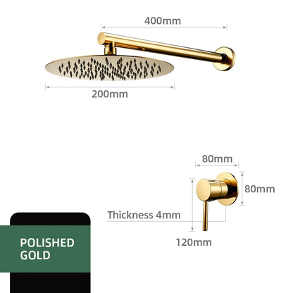 Bathroom Faucet Rose Gold Shower Wall Mounted 8/10/12