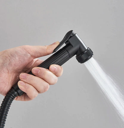 Black Smart Thermostatic Shower Faucet Bathroom Intelligent