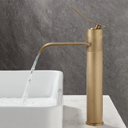Bathroom Faucets Stainless Steel 304 Brushed Gold Basin