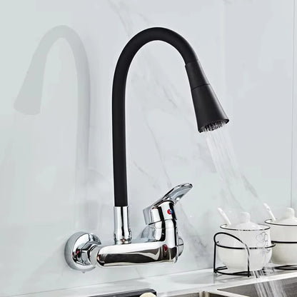 Wall Mounted Faucet Mixer Sink Faucet 360 Degree