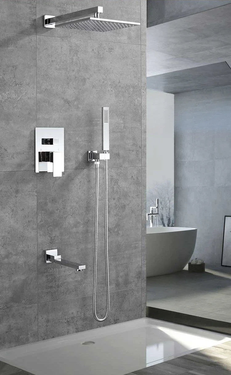 Concealed Shower System 2/3 Ways Water Outlet Hidden