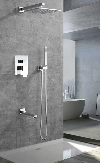 Concealed Shower System 2/3 Ways Water Outlet Hidden