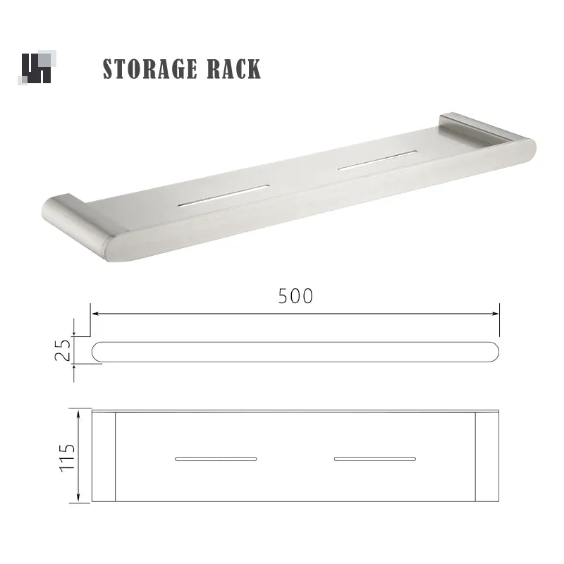 Bathroom Hardware Stainless Steel Bathroom Wall Mounted Towel