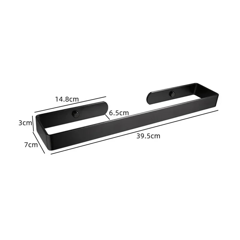 Towel Holder Bathroom Rack Bar Golden Roll Paper