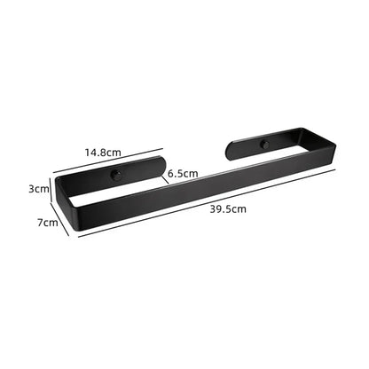 Towel Holder Bathroom Rack Bar Golden Roll Paper