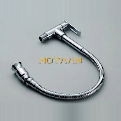 Hotaan 1set Wall Mounted Chrome Sink Faucet Tap