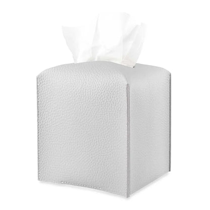 Modern Pu Leather Square Tissue Box Cover Holder-Decorative