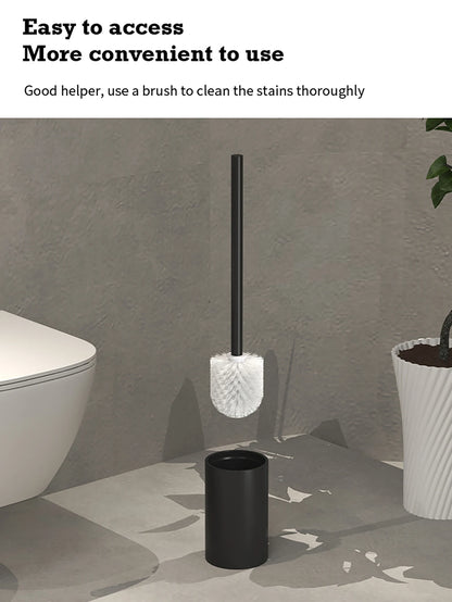 Bathroom Toilet Brush Holder Cleaning Plastic Floor Standing