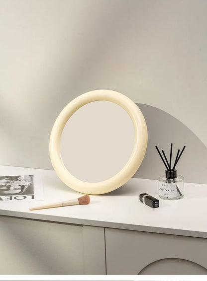 Nordic Round Glass Mirror Wall Mirror Desktop Mirror