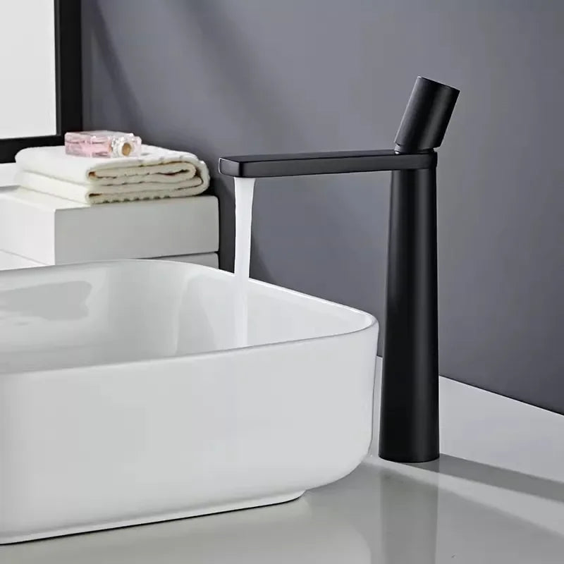 Black Bathroom Faucet Gray Basin Faucets & Cold