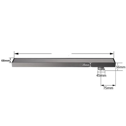 600 To 1000mm Black/Gold/Gunmetal Gray Long Strip Floor