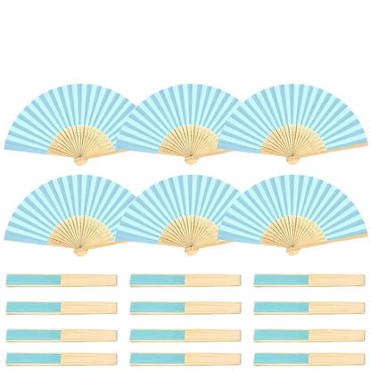 30-120pcs Wedding Hand Fans Folding Fans Guest Paper