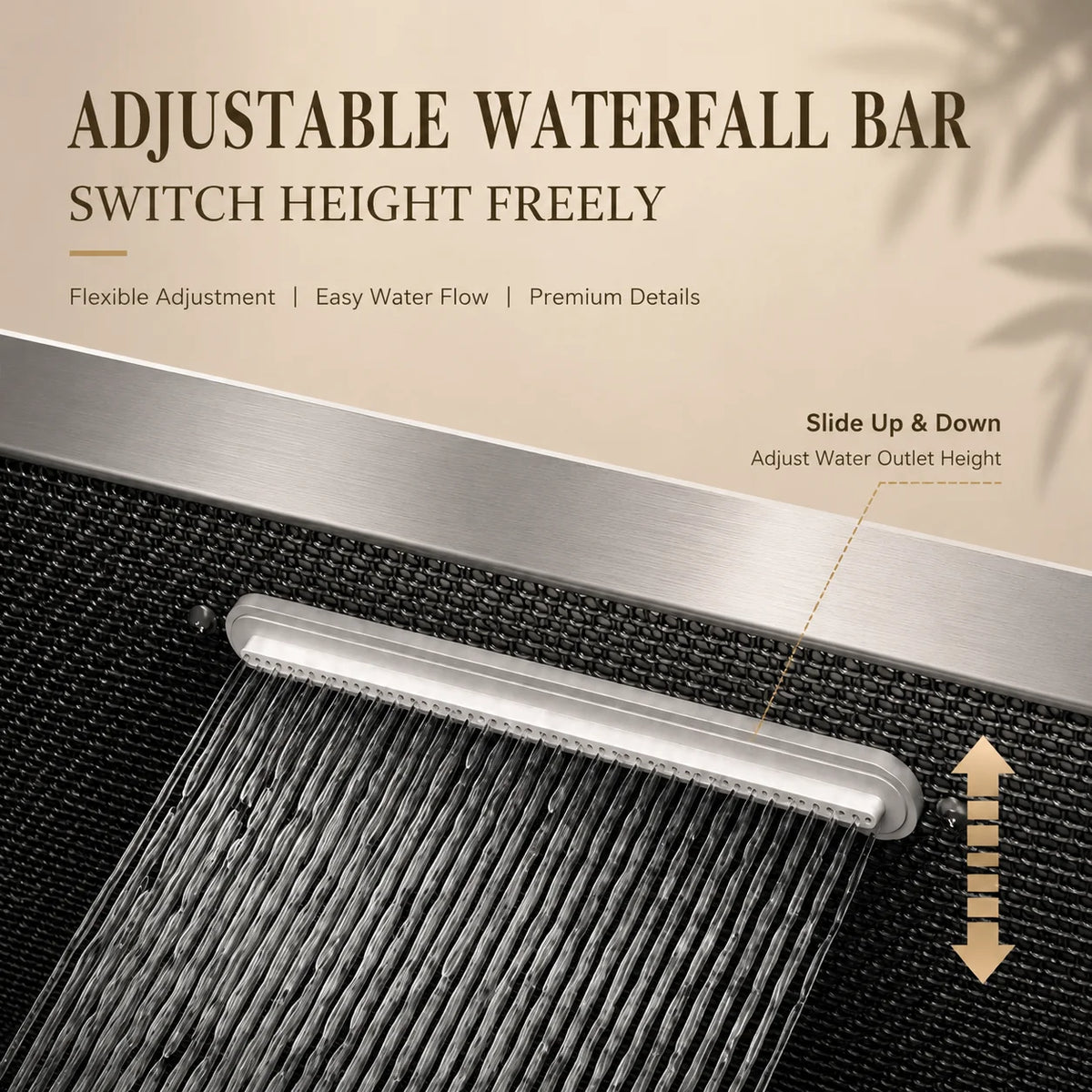 Modern Luxury Waterfall Sink Sus304 Stainless Steel Hidden