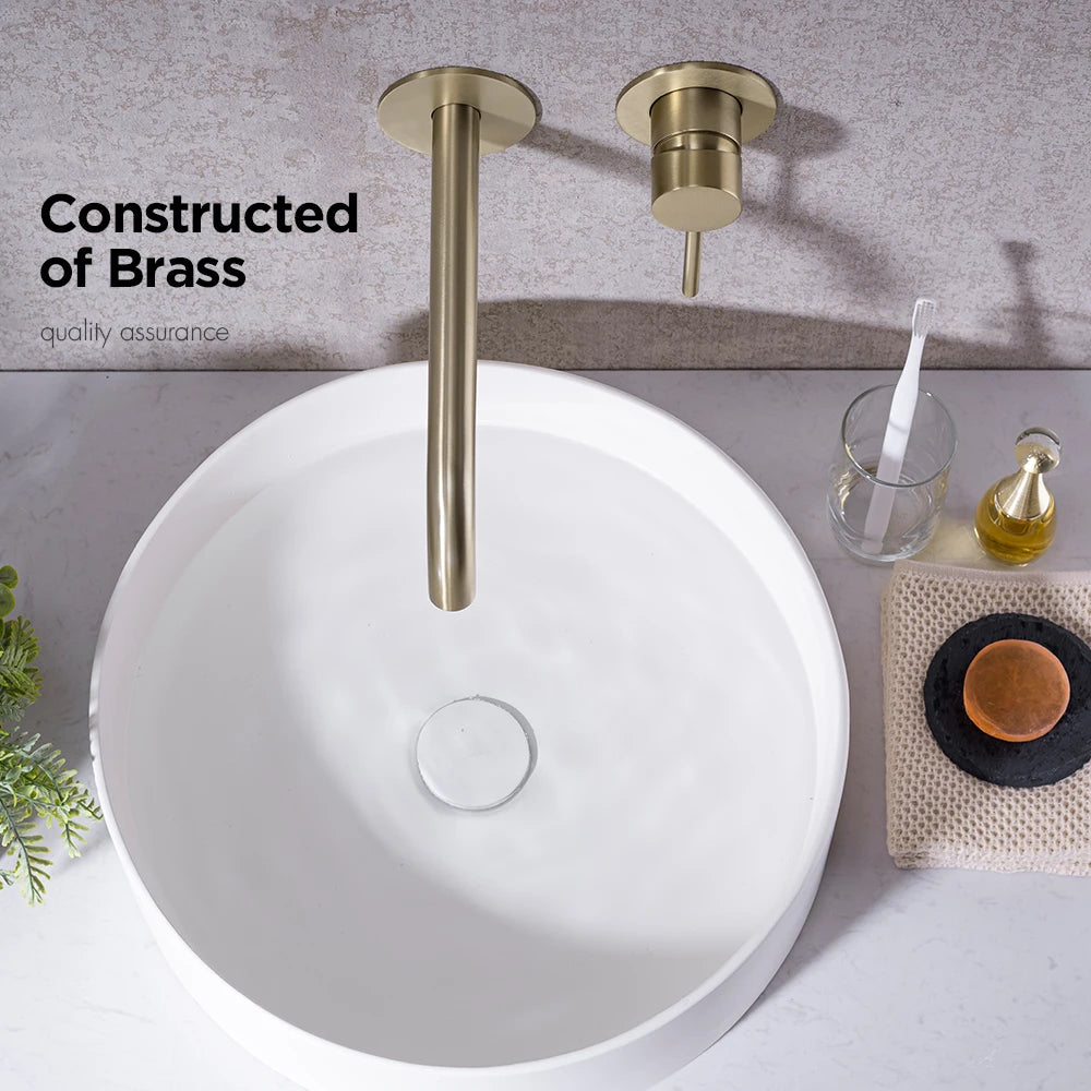 Gunmetal Basin Faucet Recessed Box Cold Sink Tap