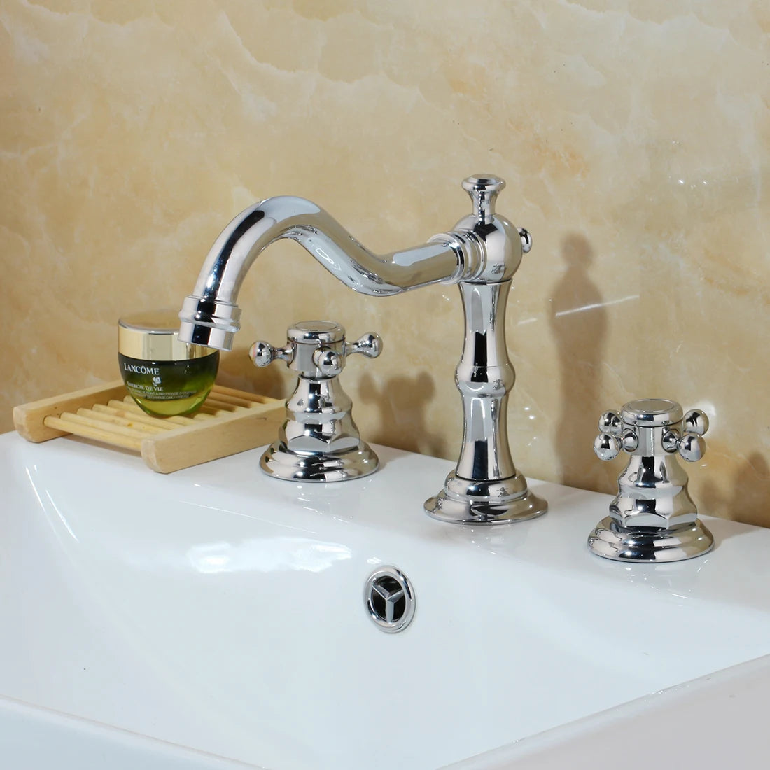 Kemaidi Antique Brass Bathroom Faucets Inch Brass Widespread