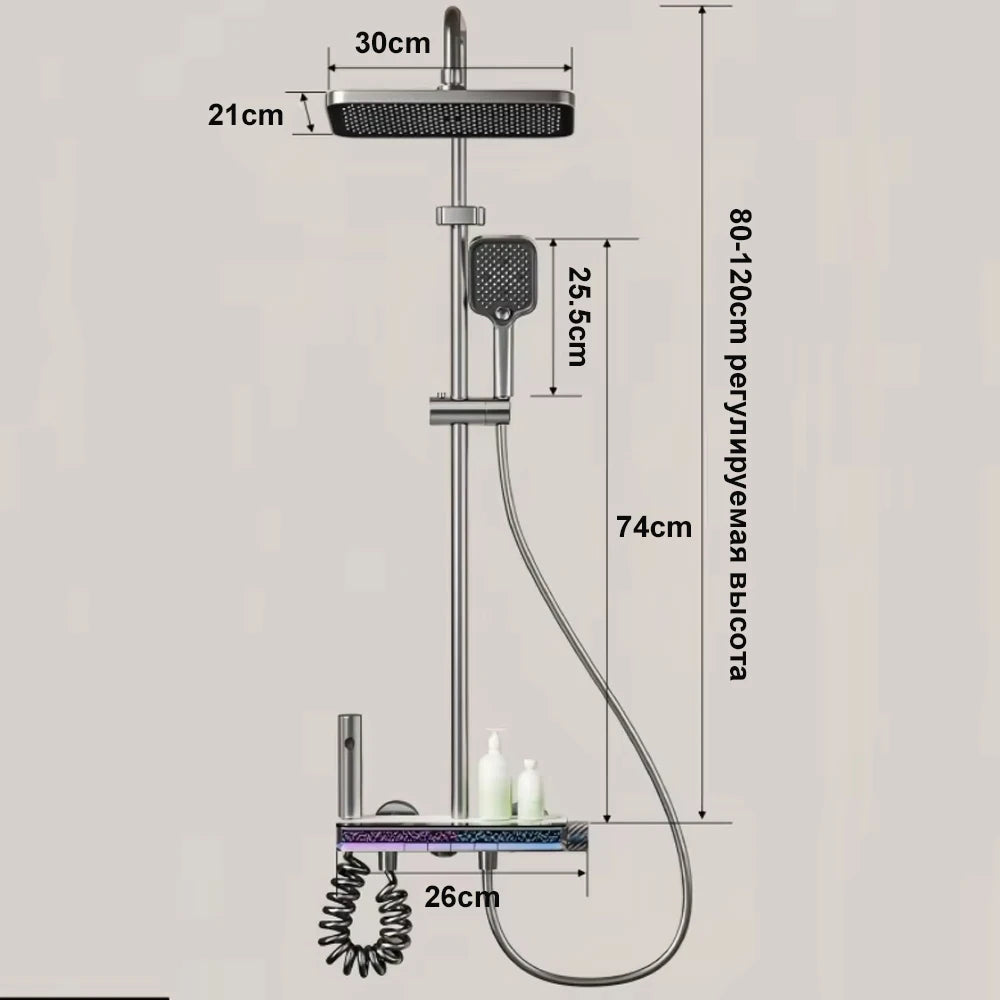 Shower System Bathroom Shower Bathtub Cold Shower Faucet