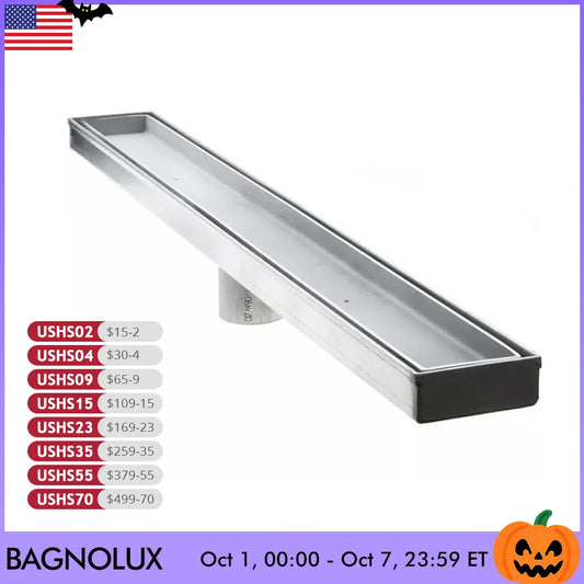 Stainless Steel Linear Shower Bathroom Grate Floor Drain