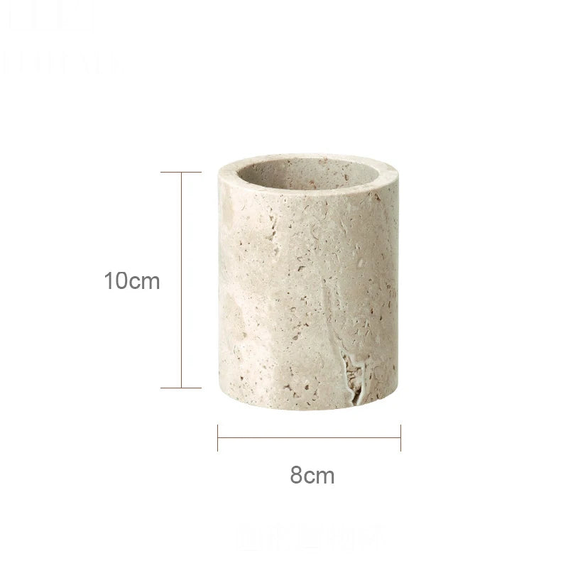 Travertine Bathroom Luxury Soap Dish Soap Dispenser Tissue