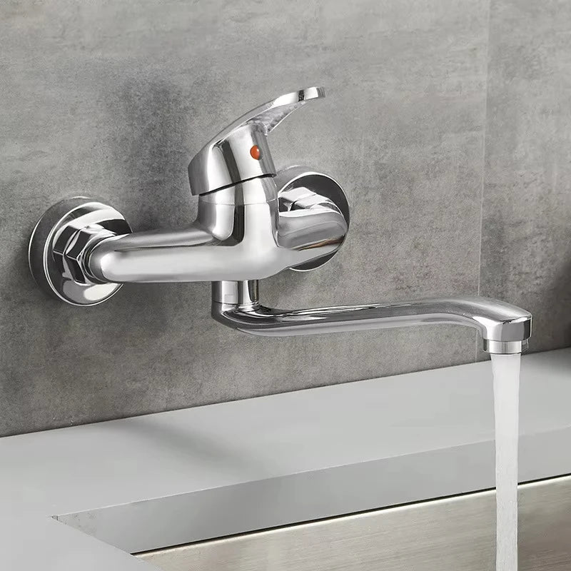 Double Hole Sink Faucet Faucets Bathtub Faucet Wall