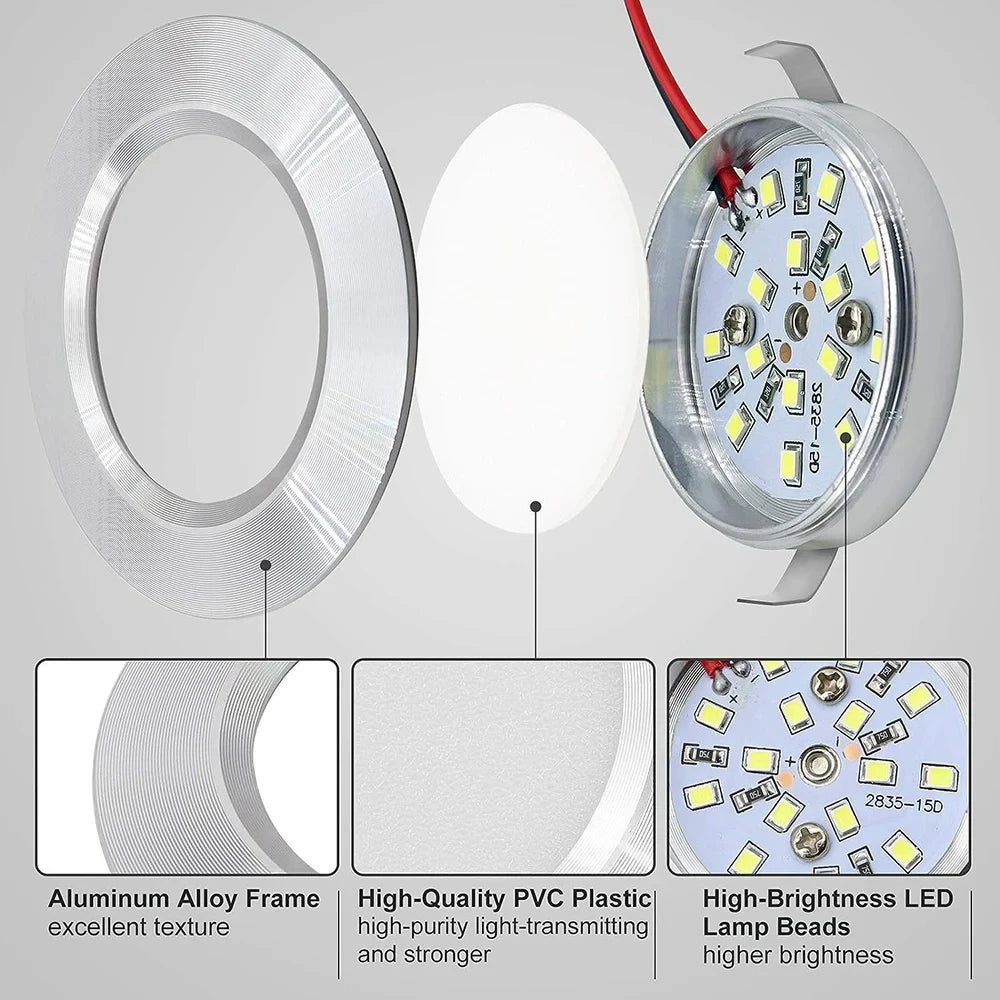 Led Recessed Spotlight 12v Lamp Ac110 220v Driver