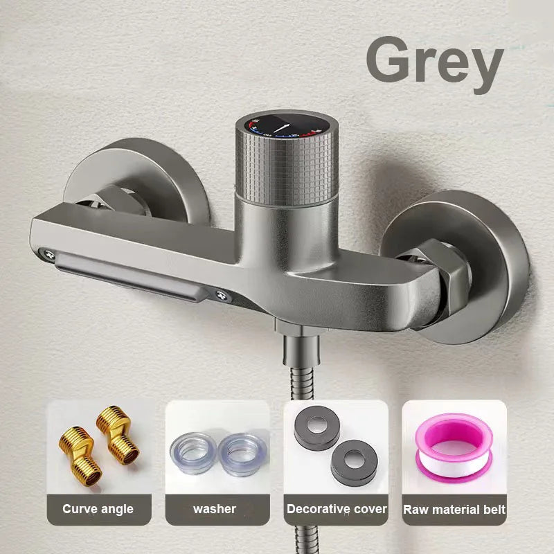 Brass Bathroom Shower Faucet Basin Faucets Wall Mounted