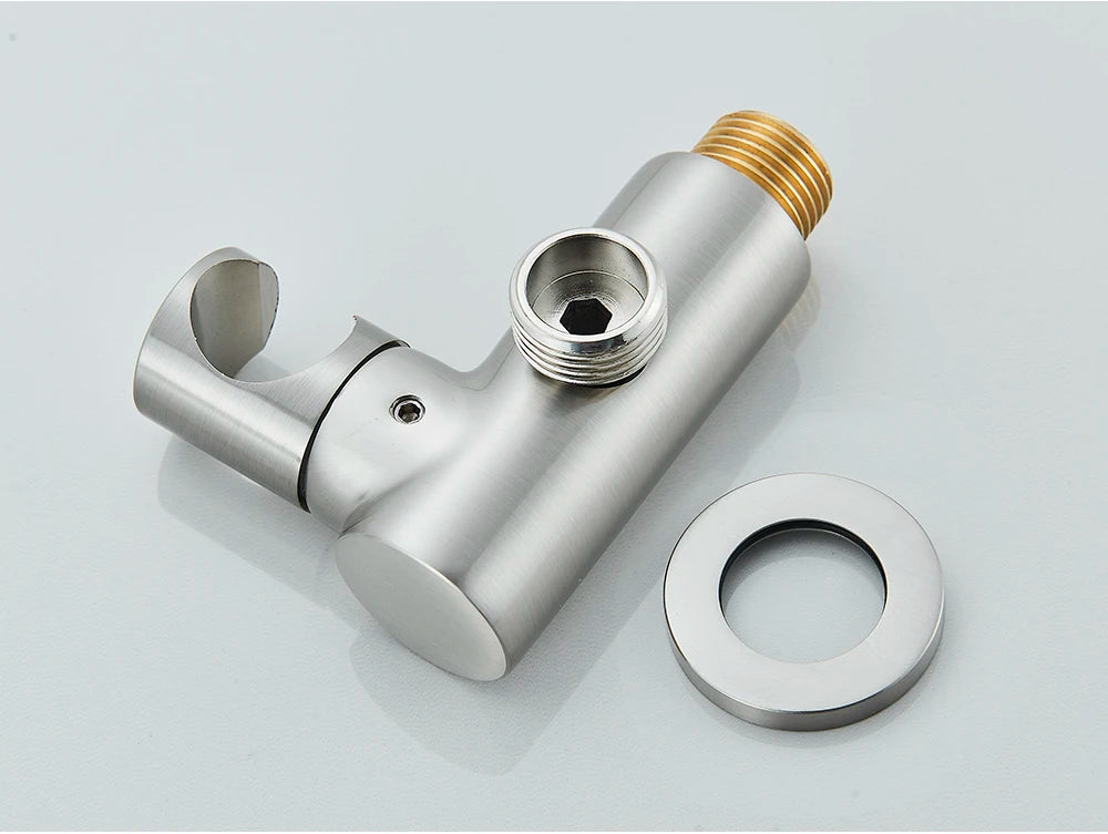 Brushed Gold Handheld Shower Bathroom Shower Faucet &