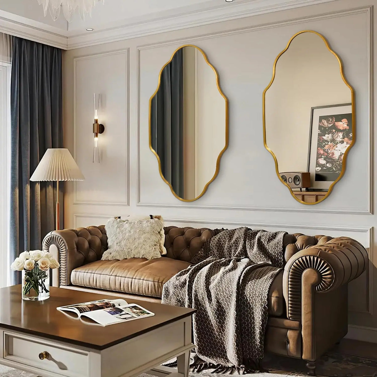 Irregular Wall Mirror Asymmetrical Mirror Wall 116 66