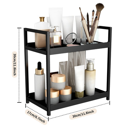 Tier Desktop Storage Rack Cosmetics Desk Office Stationery