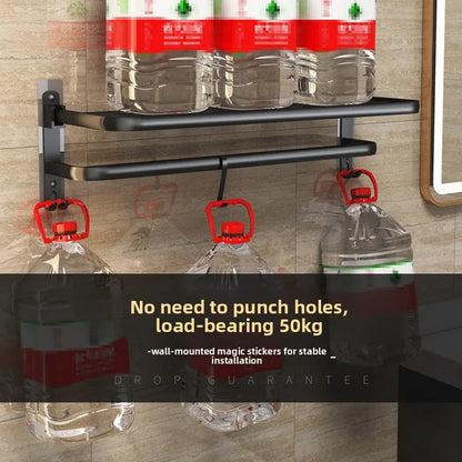 Foldable Towel Rack - No Drill Bathroom Space