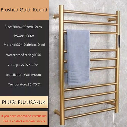 Oxg Towel Warmer Built-In Timer Wall Mounted Electric