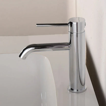 Brushed Rose Gold Bathroom Sink Faucet Deck Mounted