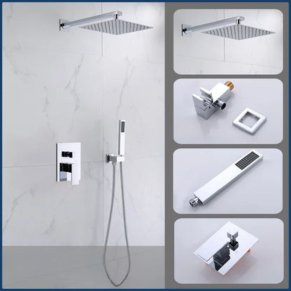 Concealed Shower System 2/3 Ways Water Outlet Hidden
