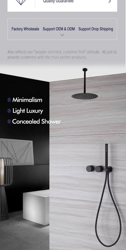 Ceiling Arm Brushed Gold Gunmetal Matte Black Chrome