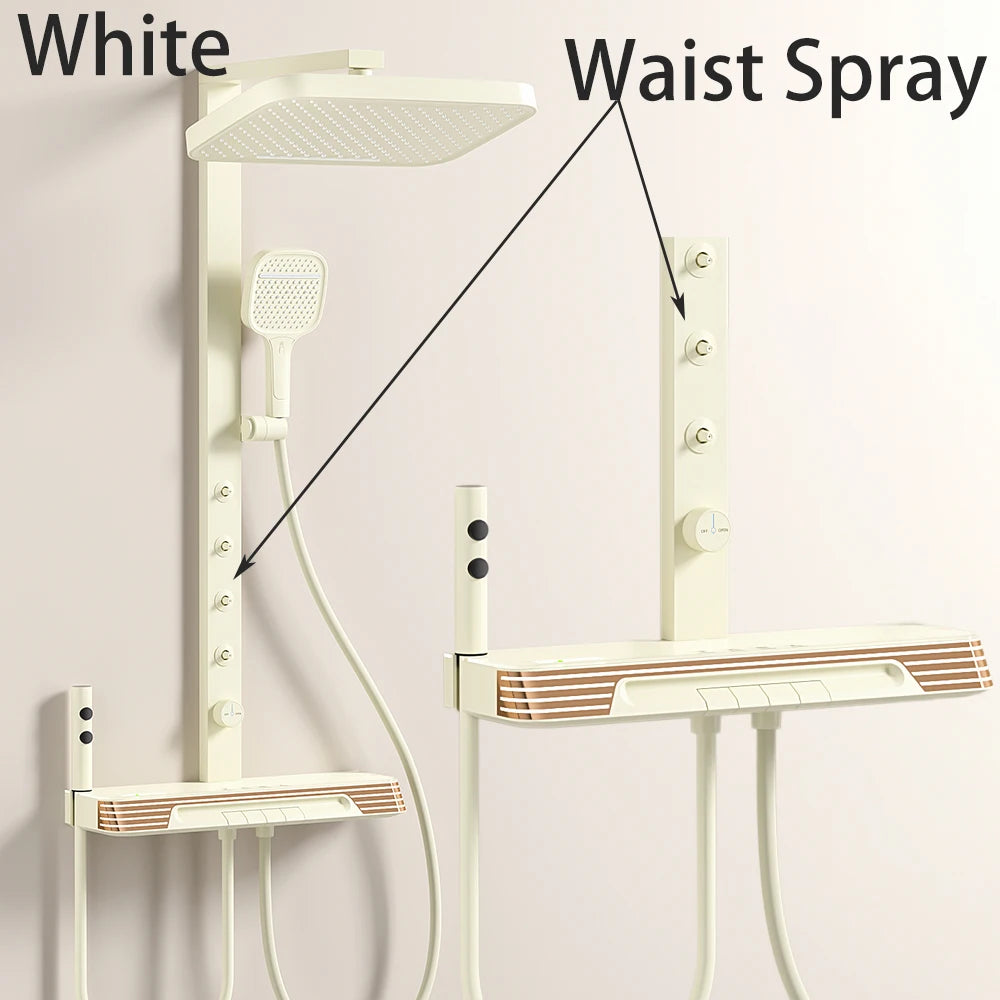 Chrome Digital Piano Bathroom Shower 12 Inch Round