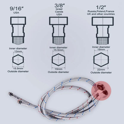 Dual-Function Pull-Down Bathroom Sink Faucet Adjustable Height
