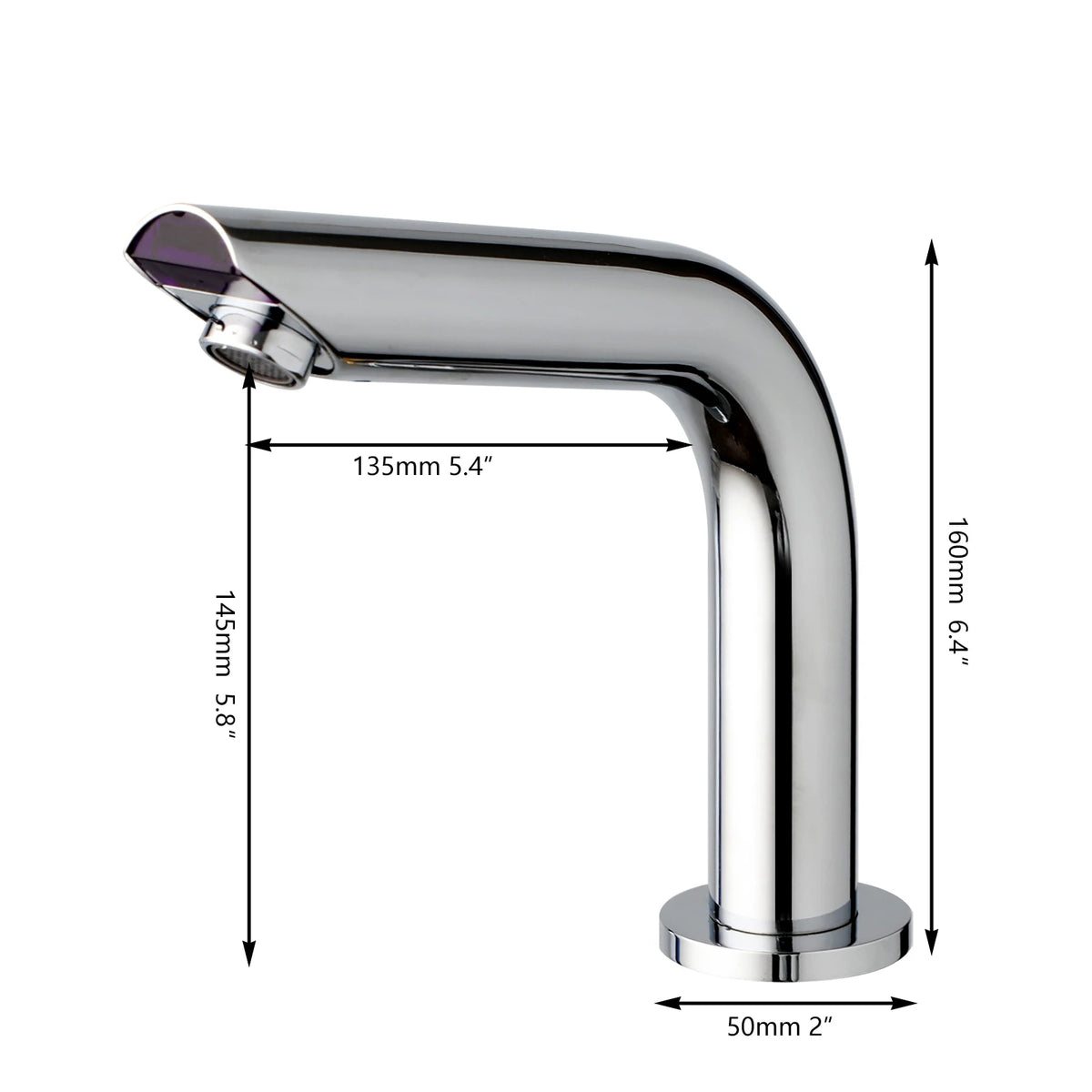 Kemaidi Matte Black Touchless Sensor Bathroom Sink Faucet