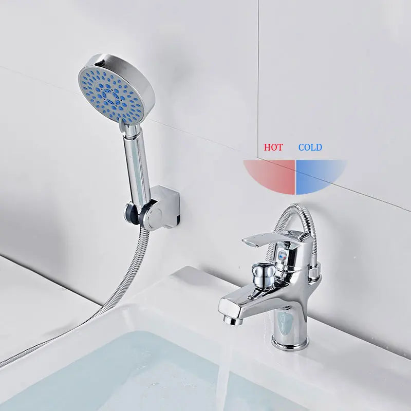 Basin Faucet Bathroom Bathtub Shower Faucet Handheld Shower