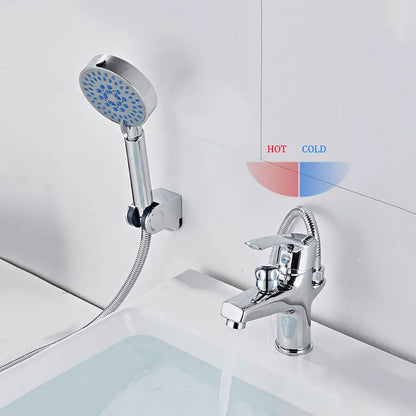 Basin Faucet Bathroom Bathtub Shower Faucet Handheld Shower