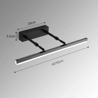 Led Simple Modern Waterproof Anti-Fog Retractable Mirror