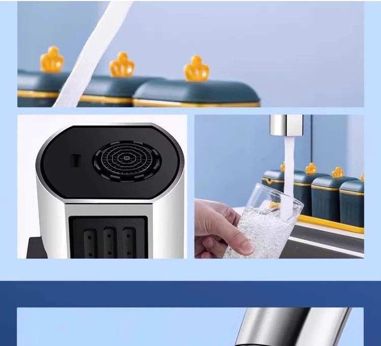 Universal Nozzle 360 Rotating Feather Waterfall Faucet