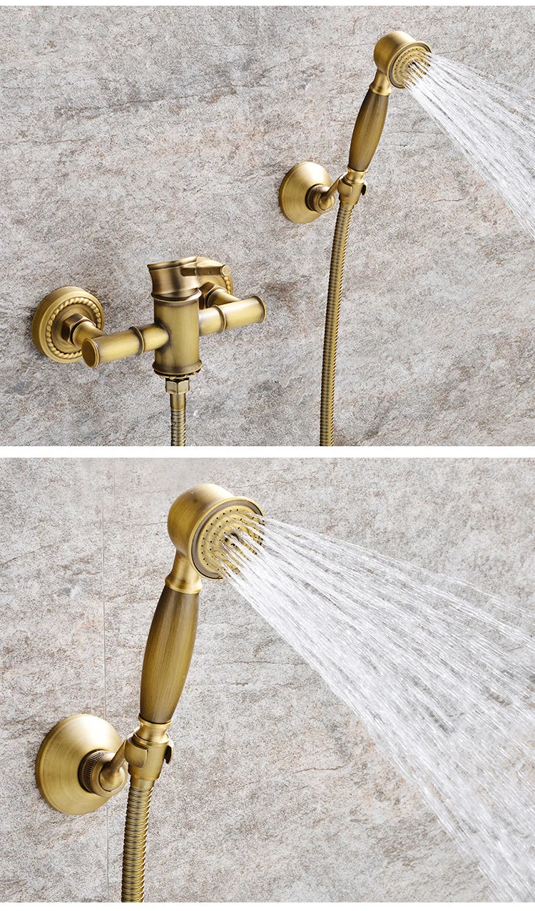 Antique Bathroom Shower Faucet Cold Bathtub Mixer Crane