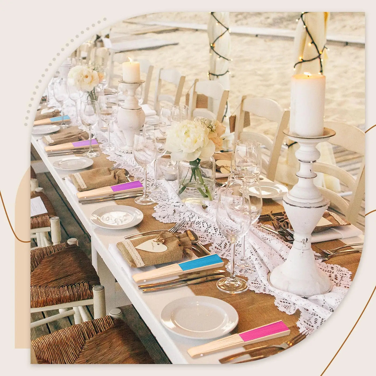30-120pcs Wedding Hand Fans Folding Fans Guest Paper
