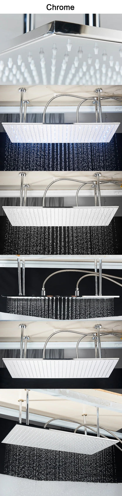 Shinesia Led Bathroom Shower Faucet 40 80cm Large