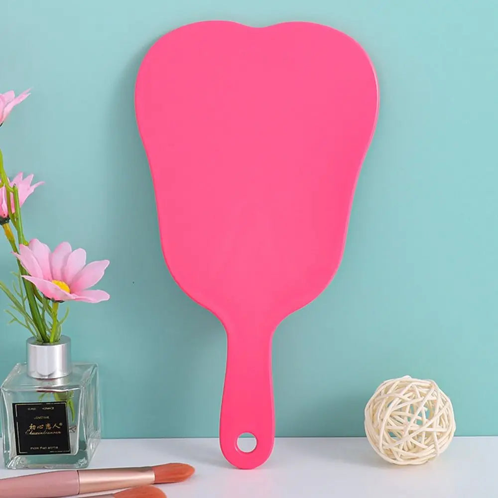 1pc Tooth Shaped Handheld Mirror Cute Makeup Mirror