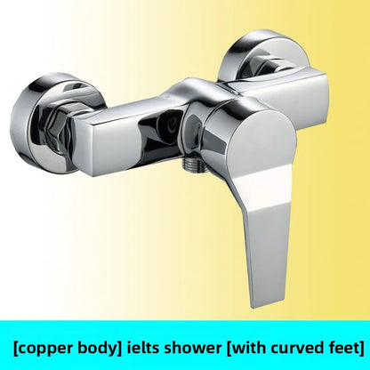 Brass Shower Faucet Mixer Valve Shower Head Hidden
