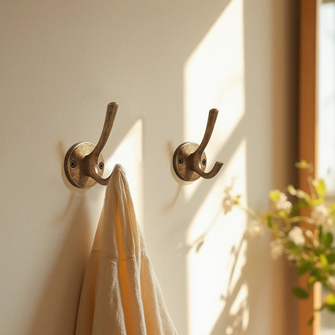 Yutoko Hook Moon Antique Wall Hanging Clothes Hook