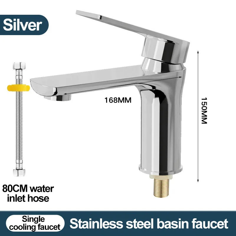 Stainless Steel Faucet Cooling/ Cold Universal Type Suitable