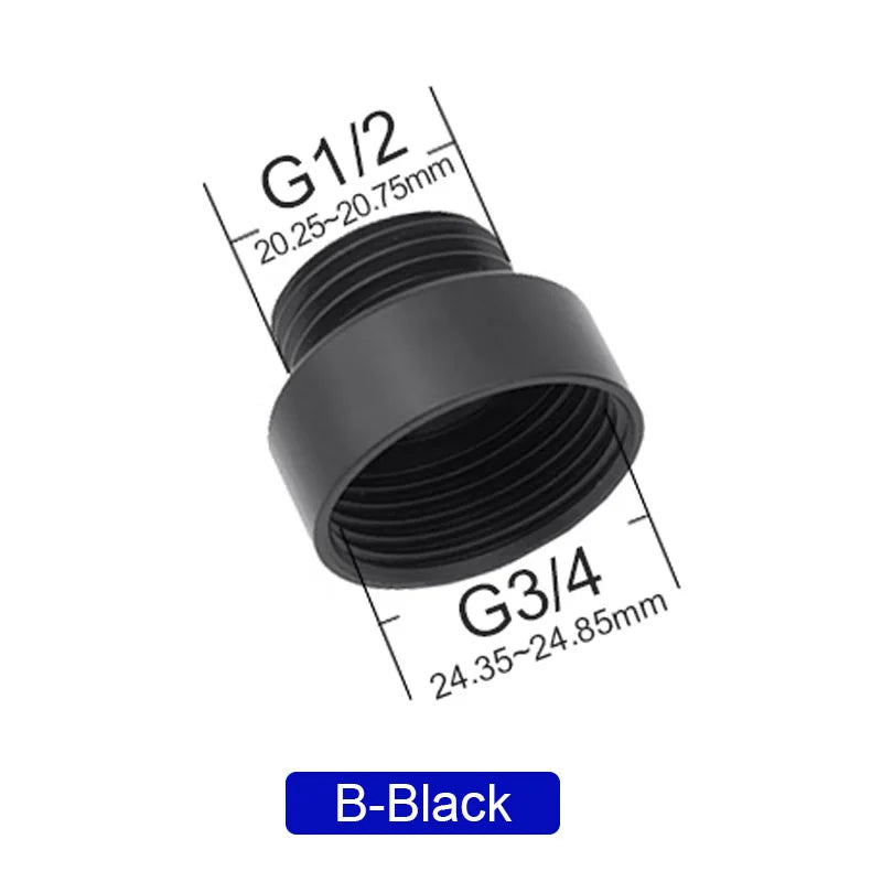 Wasourlf Bathroom Pipe Hose Adapter 1/2 3/4 Inch