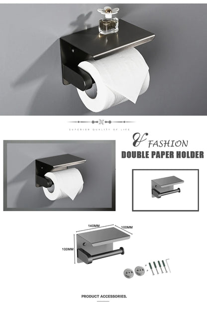 Gray Bathroom Hardware Cup Rack Towel Rack Toilet