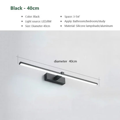Modern Led Wall Lamp Bathroom Hardwares Sconce Three